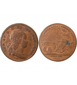 GALÈRES ROYALES, LOUIS XV – JETON CUIVRE 1717 2