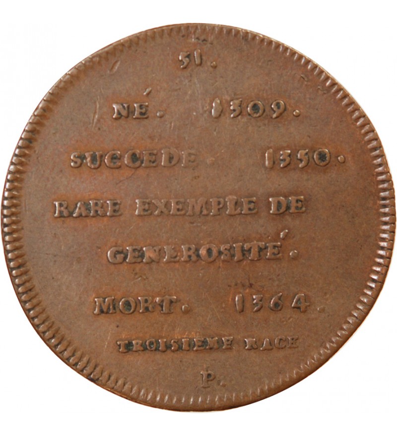 REGNE DE JEAN II LE BON – JETON CUIVRE