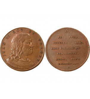 REGNE DE JEAN II LE BON – JETON CUIVRE 2