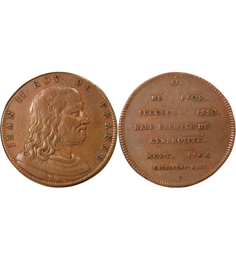 REGNE DE JEAN II LE BON – JETON CUIVRE