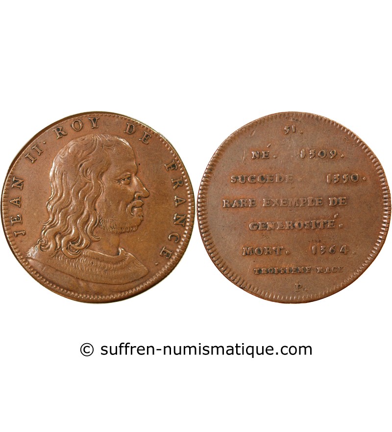 REGNE DE JEAN II LE BON – JETON CUIVRE