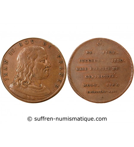 REGNE DE JEAN II LE BON – JETON CUIVRE