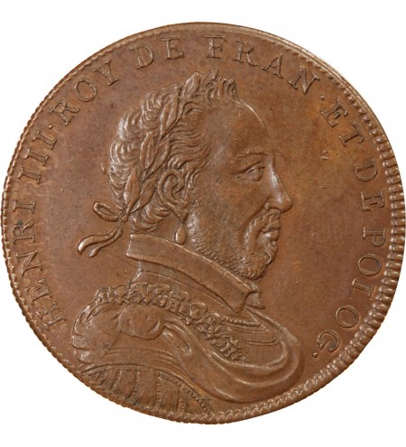REGNE D'HENRI III – JETON CUIVRE