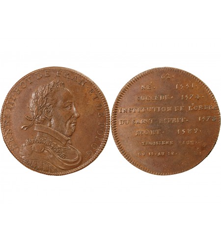 REGNE D'HENRI III – JETON CUIVRE