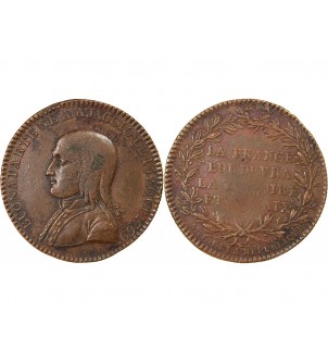 DIRECTOIRE, BONAPARTE – JETON CUIVRE AN 6 (1797 / 1798) 2