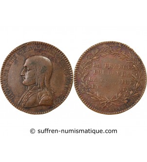 DIRECTOIRE, BONAPARTE – JETON CUIVRE AN 6 (1797 / 1798)