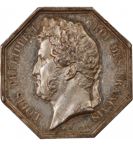 INTENDANCE SANITAIRE DE MARSEILLE, LOUIS-PHILIPPE – JETON ARGENT