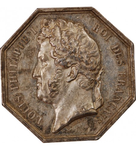 INTENDANCE SANITAIRE DE MARSEILLE, LOUIS-PHILIPPE – JETON ARGENT