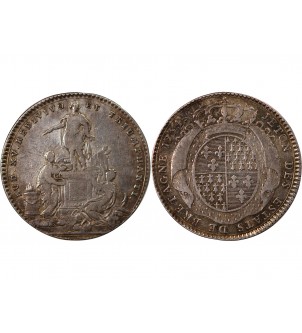 ETATS DE BRETAGNE, LOUIS XV – JETON ARGENT 1754 RENNES 2