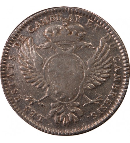ETATS DE CAMBRAI, LOUIS XV – JETON ARGENT émission de 1747