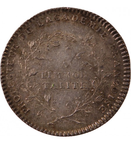 ACADEMIE FRANCAISE, LOUIS XV – JETON ARGENT émission de 1732