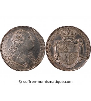 ETATS DE BRETAGNE, LOUIS XVI – JETON ARGENT 1786 RENNES