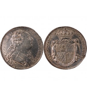 ETATS DE BRETAGNE, LOUIS XVI – JETON ARGENT 1786 RENNES 2