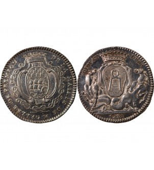 MAIRE DE NANTES, JEAN-BAPTISTE GELLÉE DE PREMION – JETON ARGENT 1776 2