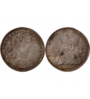 ACADEMIE ROYALE DES SCIENCES, LOUIS XV – JETON ARGENT 2