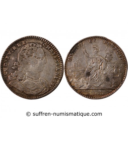 ACADEMIE ROYALE DES SCIENCES, LOUIS XV – JETON ARGENT