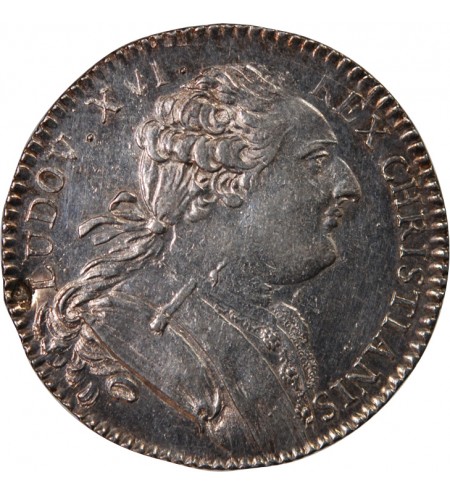 ETATS DE BRETAGNE, LOUIS XVI – JETON ARGENT 1786 RENNES