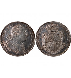 ETATS DE BRETAGNE, LOUIS XVI – JETON ARGENT 1786 RENNES 2
