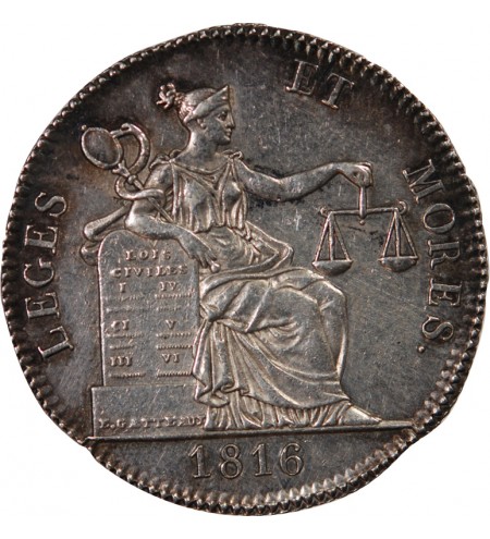 NOTAIRES, AMIENS – JETON ARGENT 1816