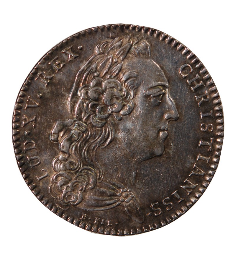 ETATS DE BRETAGNE, LOUIS XV – JETON ARGENT 1768 RENNES