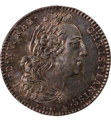 ETATS DE BRETAGNE, LOUIS XV – JETON ARGENT 1768 RENNES