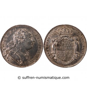 ETATS DE BRETAGNE, LOUIS XVI – JETON ARGENT 1786 RENNES