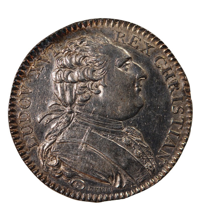ETATS DE BRETAGNE, LOUIS XVI – JETON ARGENT 1786 RENNES