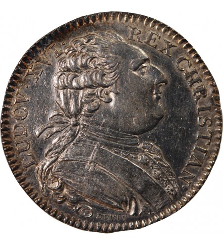 ETATS DE BRETAGNE, LOUIS XVI – JETON ARGENT 1786 RENNES