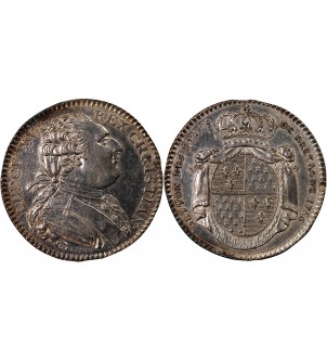 ETATS DE BRETAGNE, LOUIS XVI – JETON ARGENT 1786 RENNES 2