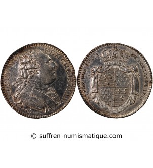 ETATS DE BRETAGNE, LOUIS XVI – JETON ARGENT 1786 RENNES