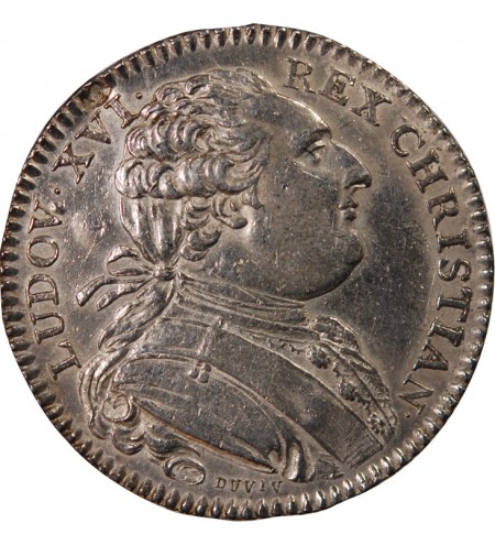 ETATS DE BRETAGNE, LOUIS XVI – JETON ARGENT 1786 RENNES