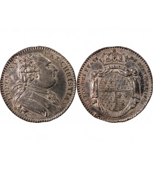 ETATS DE BRETAGNE, LOUIS XVI – JETON ARGENT 1786 RENNES 2