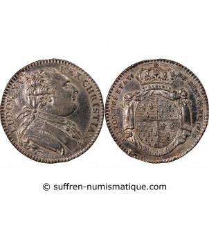 ETATS DE BRETAGNE, LOUIS XVI – JETON ARGENT 1786 RENNES