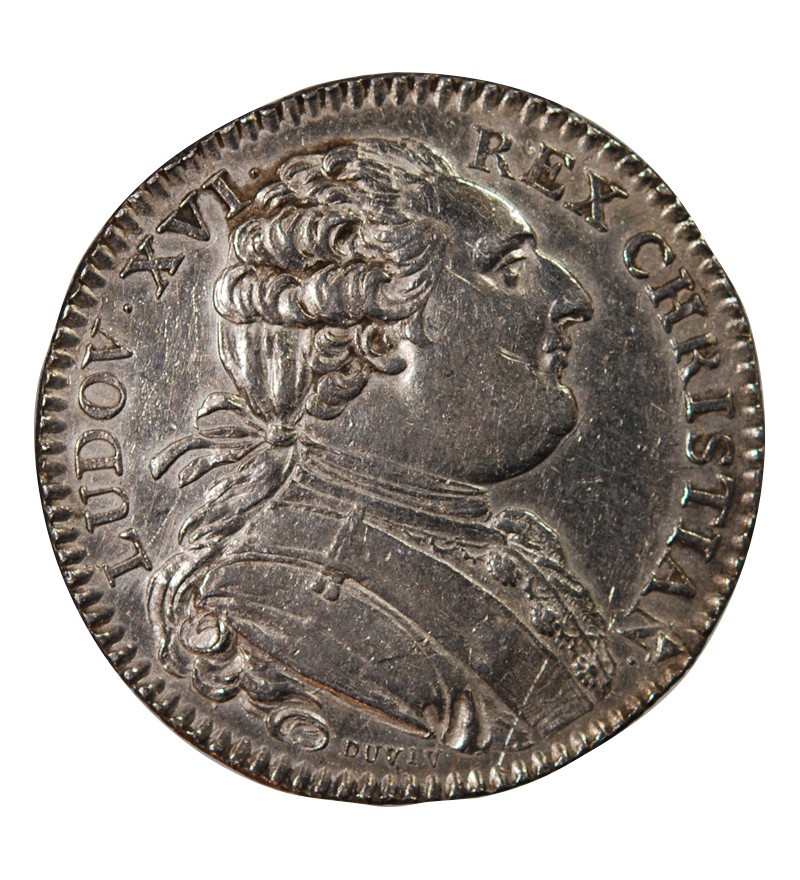 ETATS DE BRETAGNE, LOUIS XVI – JETON ARGENT 1786 RENNES