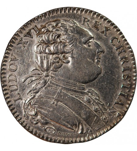 ETATS DE BRETAGNE, LOUIS XVI – JETON ARGENT 1786 RENNES