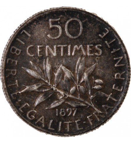 SEMEUSE - 50 CENTIMES ARGENT 1897