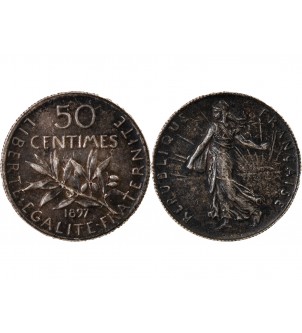 SEMEUSE - 50 CENTIMES ARGENT 1897 2