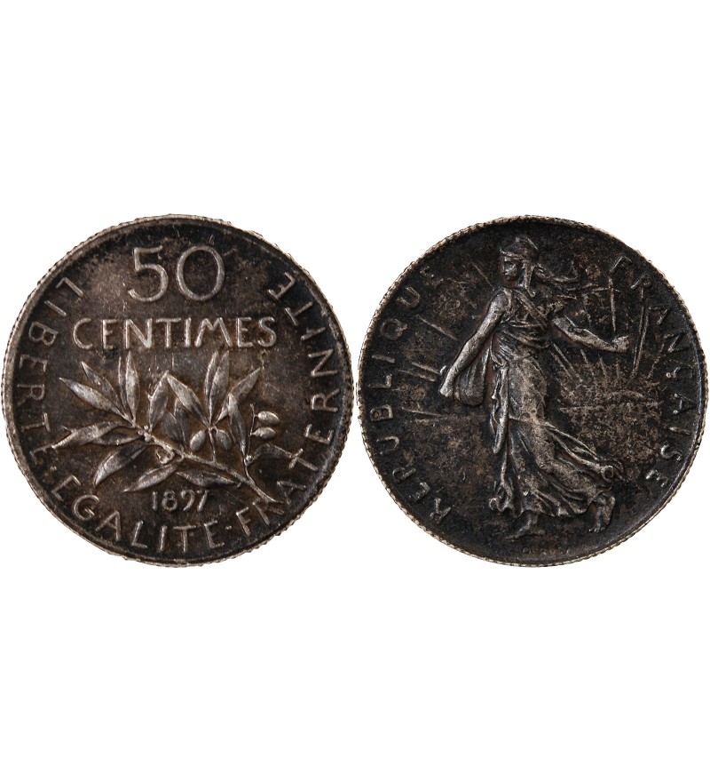 SEMEUSE - 50 CENTIMES ARGENT 1897