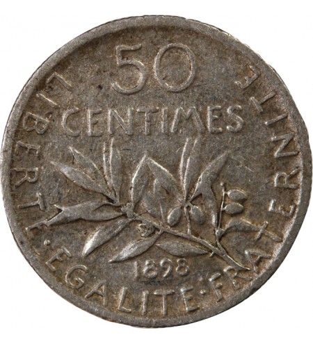 SEMEUSE - 50 CENTIMES ARGENT 1898