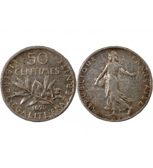 SEMEUSE - 50 CENTIMES ARGENT 1898 2