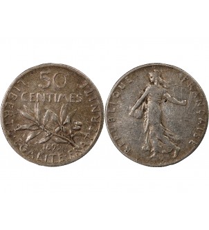 SEMEUSE - 50 CENTIMES ARGENT 1899 2