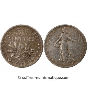 SEMEUSE - 50 CENTIMES ARGENT 1899