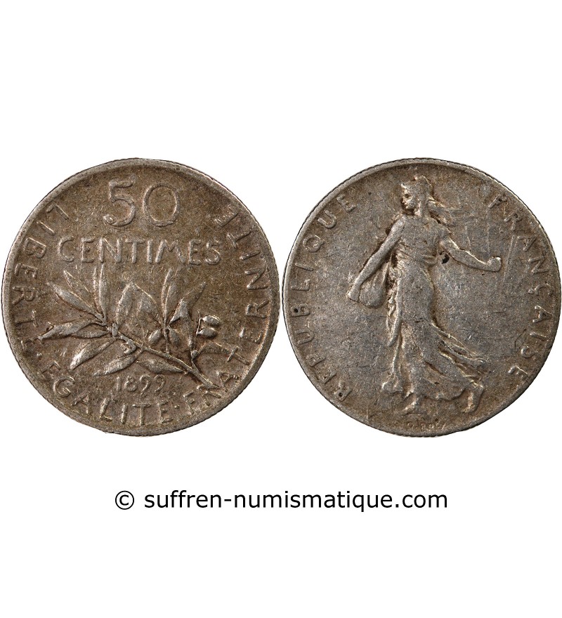 SEMEUSE - 50 CENTIMES ARGENT 1899