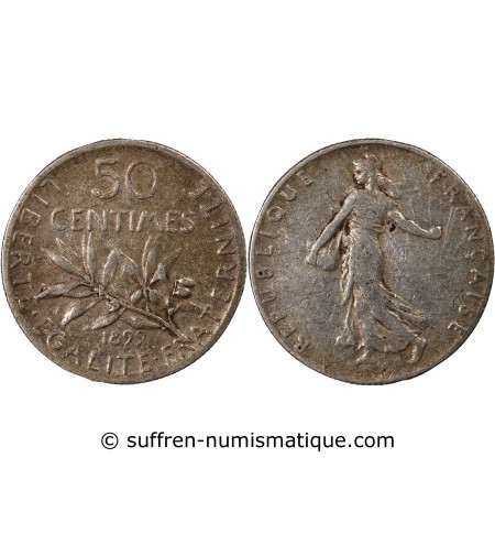 SEMEUSE - 50 CENTIMES ARGENT 1899