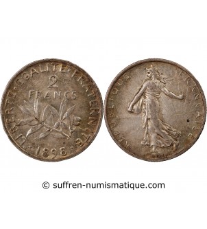 SEMEUSE - 2 FRANCS ARGENT 1898