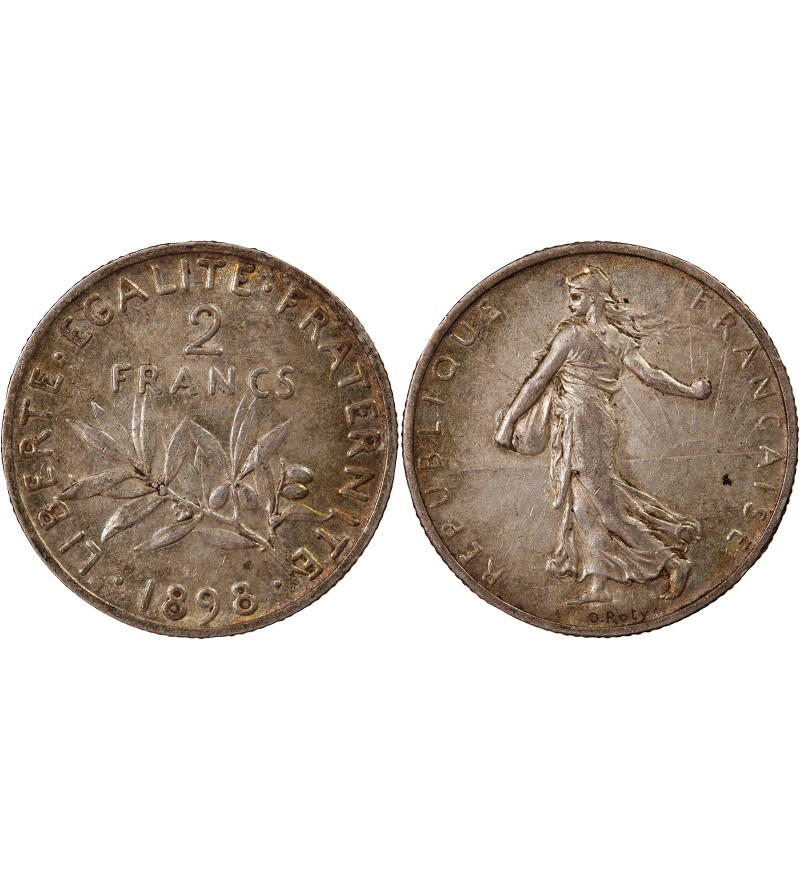 SEMEUSE - 2 FRANCS ARGENT 1898