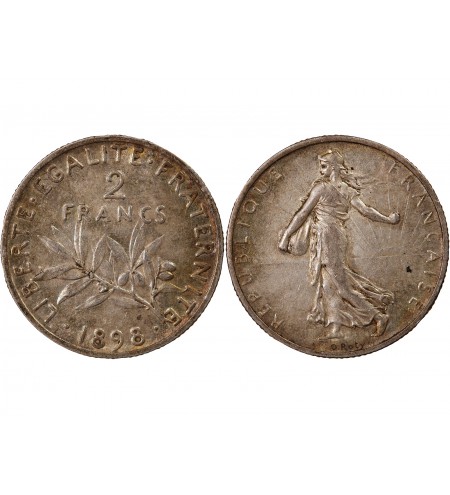 SEMEUSE - 2 FRANCS ARGENT 1898