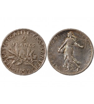 SEMEUSE - 2 FRANCS ARGENT 1899 2