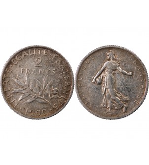 SEMEUSE - 2 FRANCS ARGENT 1900 2