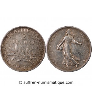 SEMEUSE - 2 FRANCS ARGENT 1900